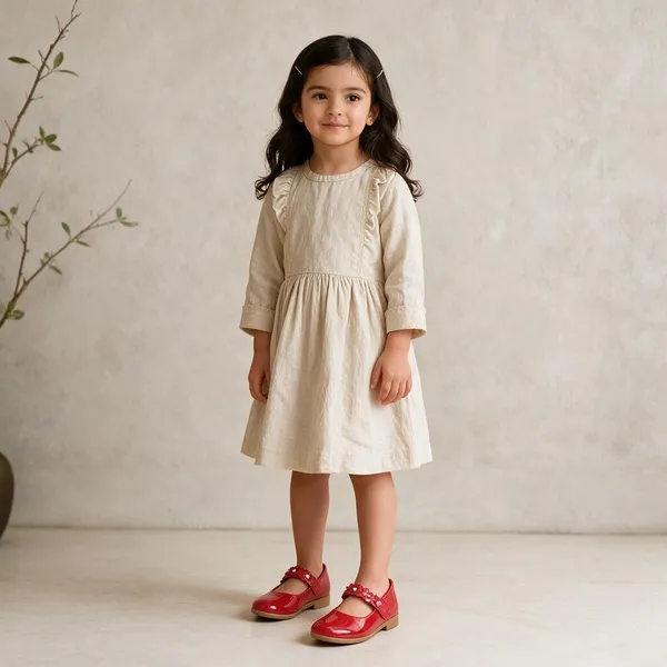 Red_Synthetic_Embellished_Mary_Jane_Shoes_For_Girls