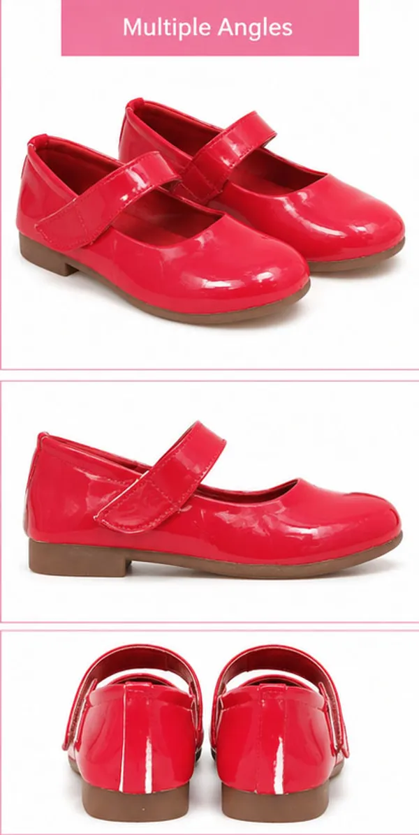 New_latest_kids_belt_red_ballerina_for_girls
