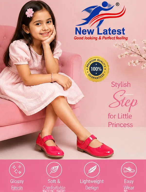 New_latest_kids_belt_red_ballerina_for_girls