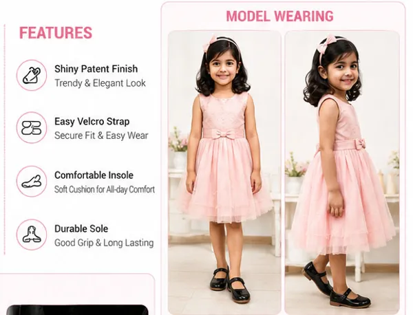 New_latest_kids_belt_Black_ballerina_for_girls