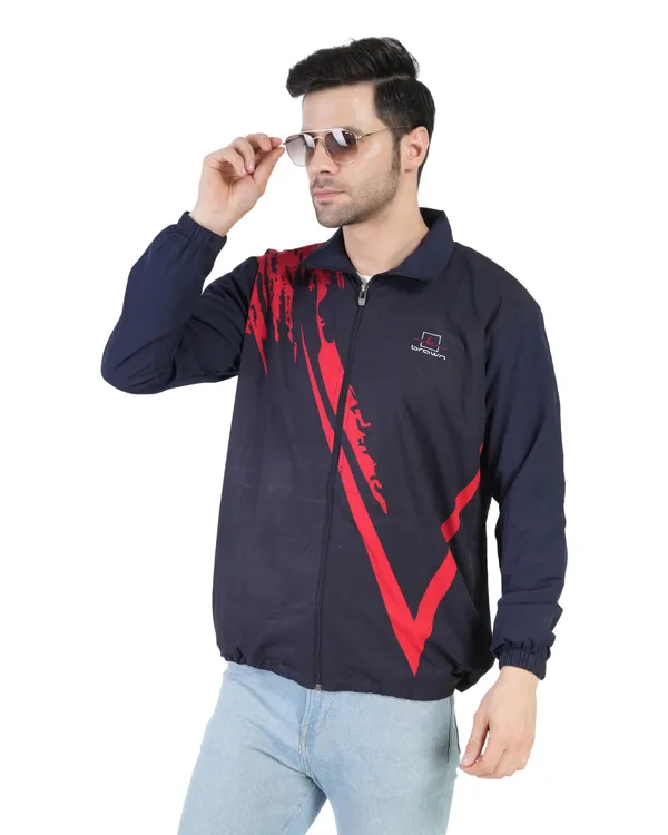 Blue_Polyester_Tracksuit_Upper_With_Mesh_Net_For_Men