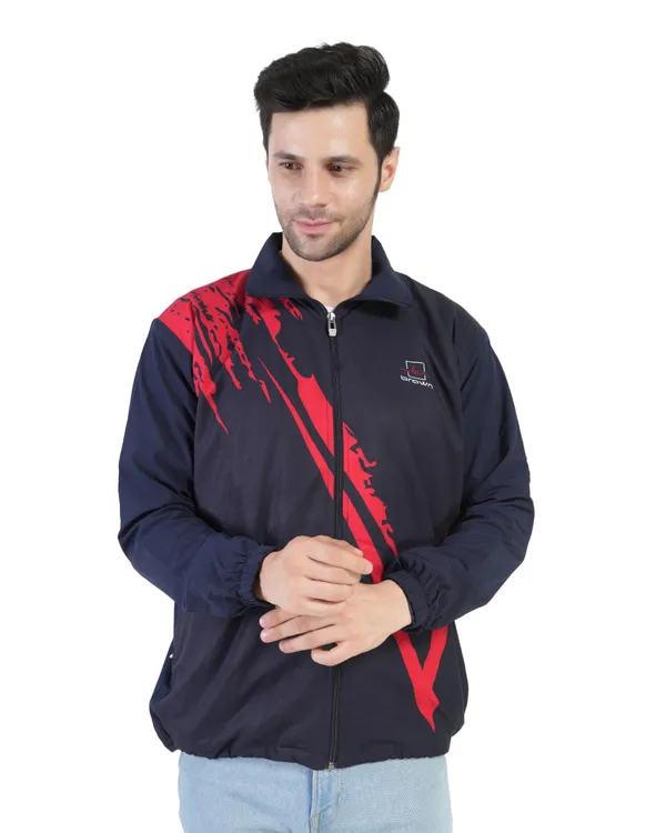 Blue_Polyester_Tracksuit_Upper_With_Mesh_Net_For_Men