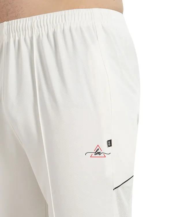 White_Polyester_Cricket_Track_Pant_For_Men