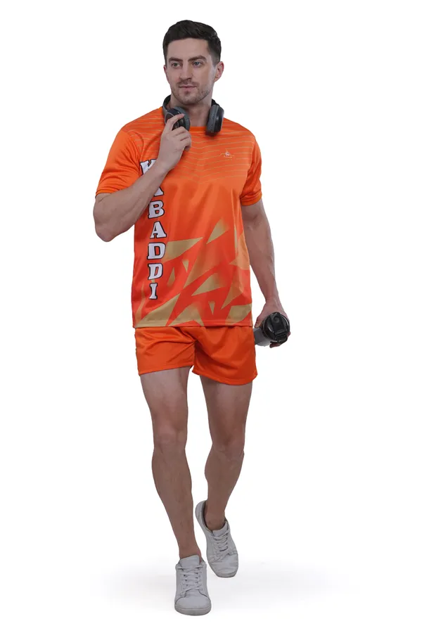 Orange_Kabaddi_Jersey_With_Shorts_For_Men