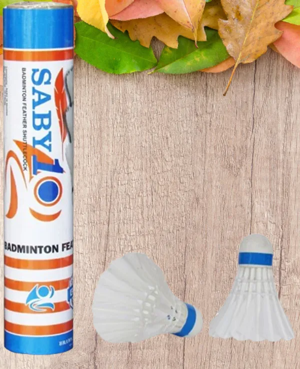 White_Saby_10_Hen_Feather_Shuttlecock