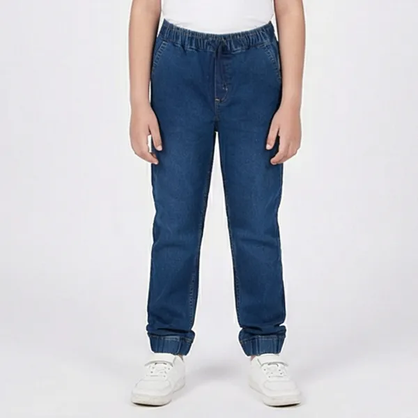 Denim_BLUE_Joggers_with_Elasticated_Bottoms