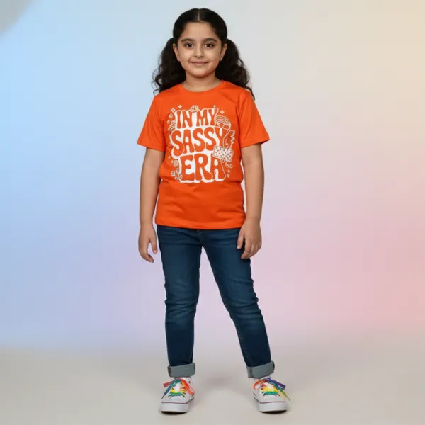 Super_Comfort_Orange_Cotton_T-Shirt_With_Sassy_Era_Print_For_Girl