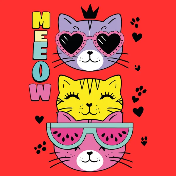 Red_Fleece_Knit_Full_Sleeves_Sweatshirts_With_Meow_Print_For_Girl