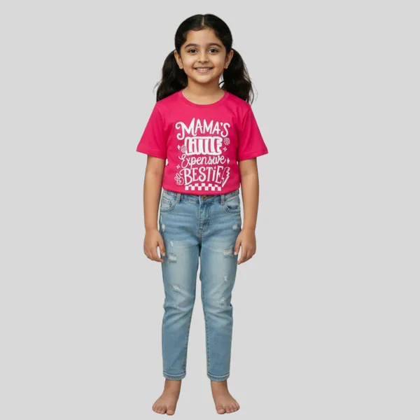 Super_Comfortable_Pink_Cotton_T-Shirt_With_Mama's_Typography_Design_For_Girls