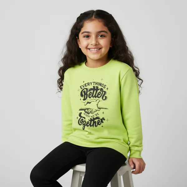 Lime_Green_Terry_Knit_Full_Sleeves_Sweatshirts_With_Better_Together_Print_For_Kid