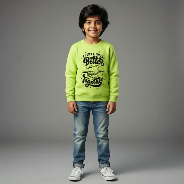 Lime_Green_Terry_Knit_Full_Sleeves_Sweatshirts_With_Better_Together_Print_For_Kid