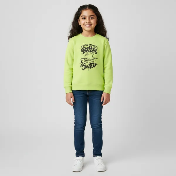 Lime_Green_Terry_Knit_Full_Sleeves_Sweatshirts_With_Better_Together_Print_For_Kid