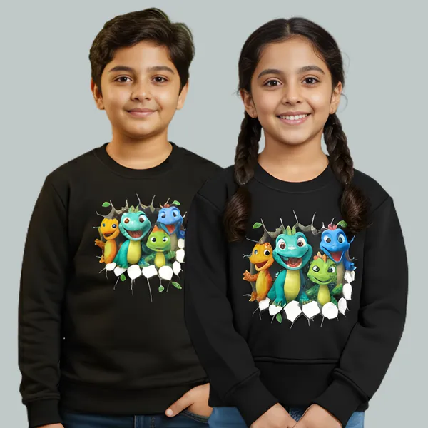 Black_Fleece_Knit_Full_Sleeves_Sweatshirts_With_Dino_Print_For_Kids
