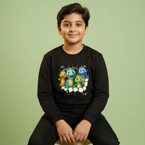 Black_Fleece_Knit_Full_Sleeves_Sweatshirts_With_Dino_Print_For_Kids