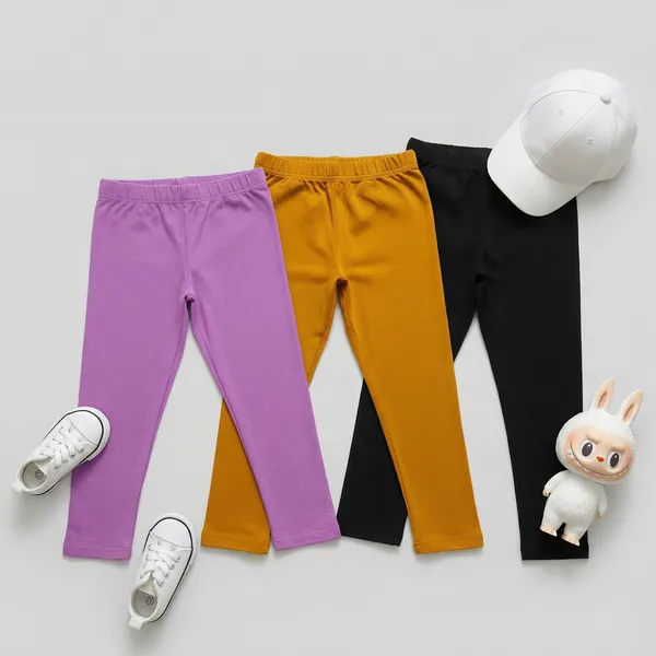 Super_Comfort_Cotton_Lycra_Plain_Leggings_for_Girls_(Pack_of_3)_|_Orange-Purple-Black