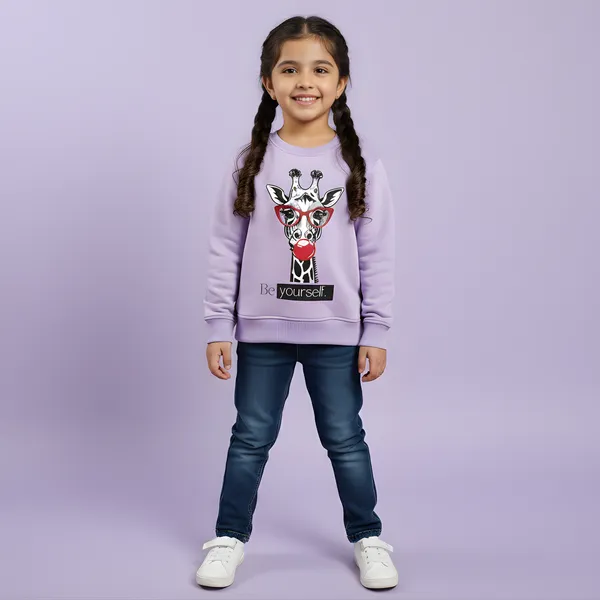Light_Purple_Fleece_Knit_Full_Sleeves_Sweatshirts_With_Giraffe_Print