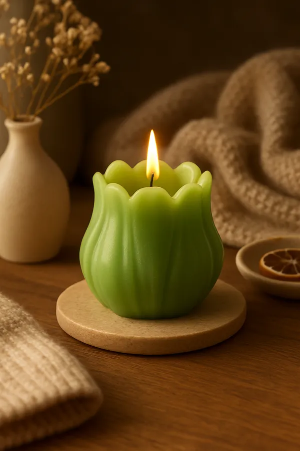 Stone_&_Feather_Lemon_Grass_Scented_Tulip_Candle,_Burn_time-_5_Hours_Each,_For_home_Decoration,_Diwali,_Christmas