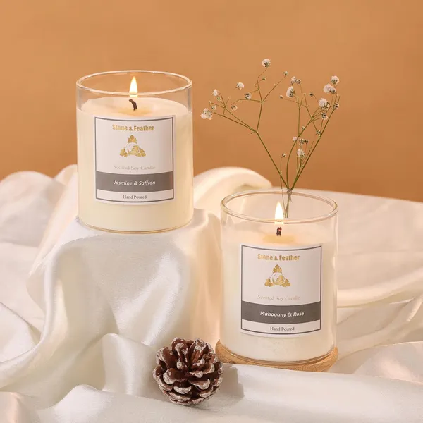 Pack_Of_2_Mahogany_&_Rose_Jasmine_&_Saffron_Scented_Soy_Wax_Candle