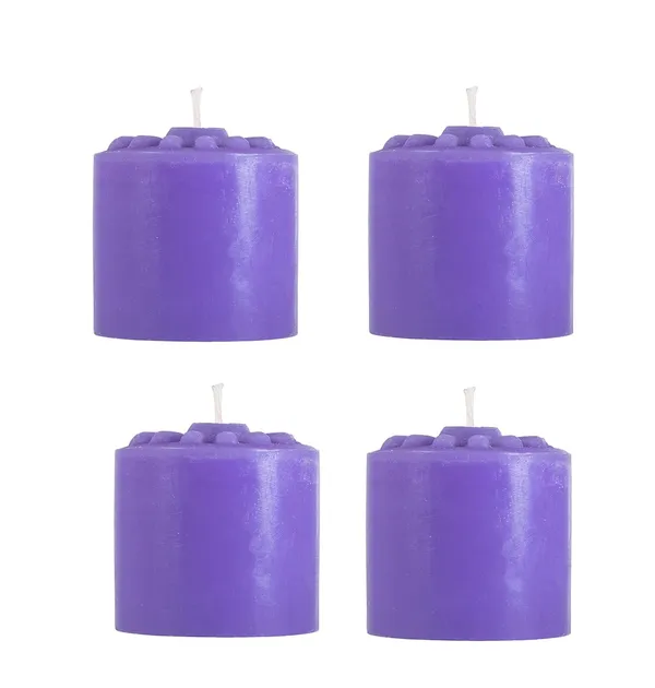 Pack_Of_4_Lavender_Scented_Paraffin_Wax_Round_Pillar_Candle_|_(18-20_Hr)