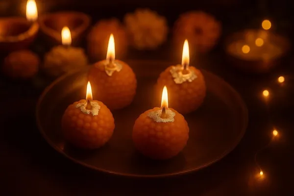 Stone_&_FeatherCandle_Laddoo_Set_of_4,_Burn_time-3-4_Hours_Each,_for_Home_Decoration,_Diwali,_Christmas