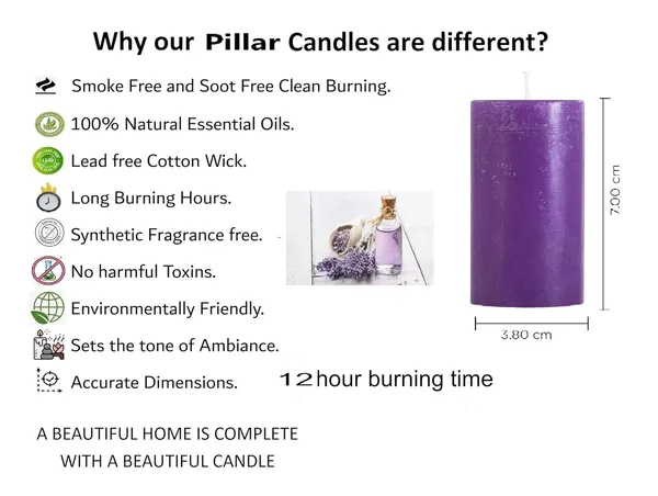 Pack_Of_5_Lavender_Scented_Paraffin_Wax_Cylindrical_Pillar_Candle_|_(10-12_Hr)