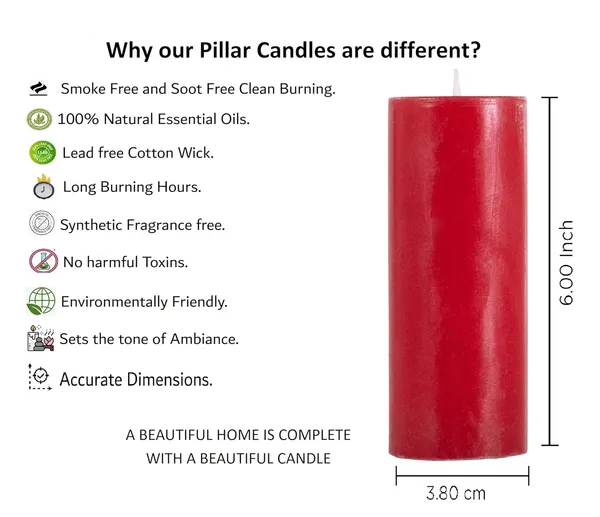 Pack_Of_4_Apple_Cinnamon_Scented_Paraffin_Wax_Cylindrical_Pillar_Candle_|_(18-20_Hr)_(6_Inch)