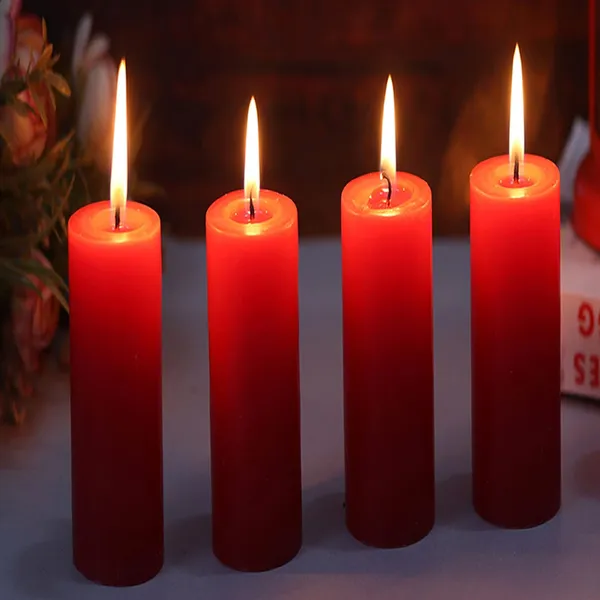 Pack_Of_4_Apple_Cinnamon_Scented_Paraffin_Wax_Cylindrical_Pillar_Candle_|_(18-20_Hr)_(6_Inch)