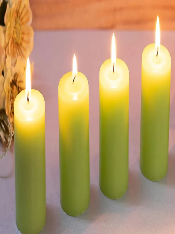 Pack_Of_4_Lemon_Grass_Scented_Paraffin_Wax_Cylindrical_Pillar_Candle_|_(18-20_Hr)_(6_Inch)