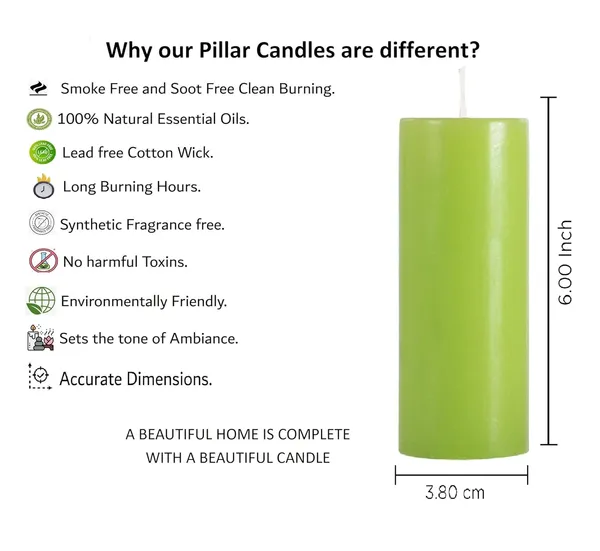Pack_Of_4_Lemon_Grass_Scented_Paraffin_Wax_Cylindrical_Pillar_Candle_|_(18-20_Hr)_(6_Inch)