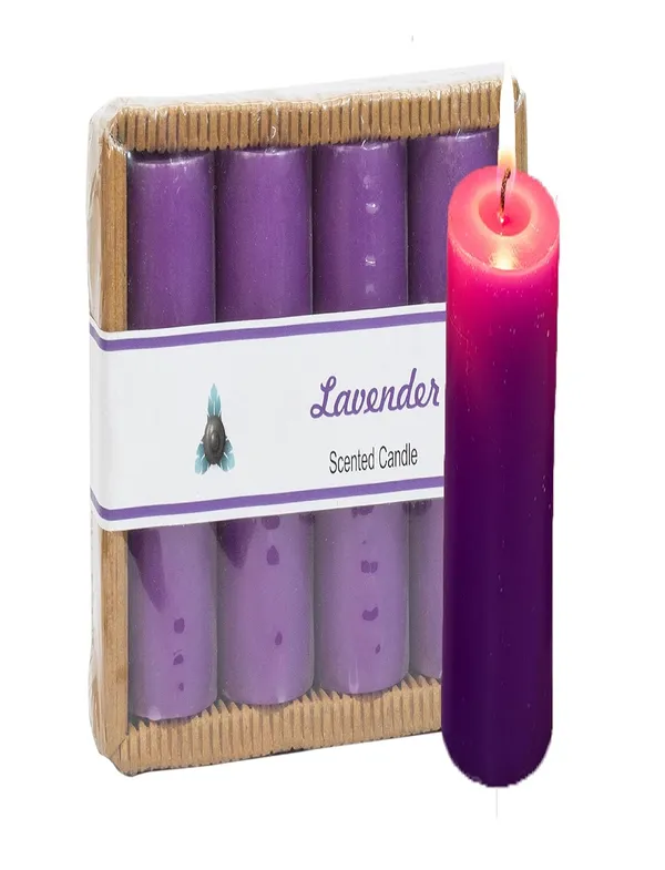 Pack_Of_4_Lavender_Scented_Paraffin_Wax_Cylindrical_Pillar_Candle_|_(18-20_Hr)_(6_Inch)