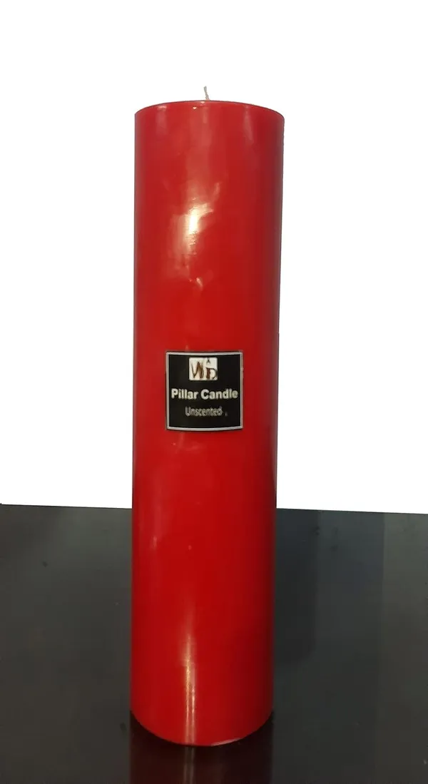 Red_Unscented_Paraffin_Wax_Round_Candle_|_(120_Hr)_(2.5x9_Inch)