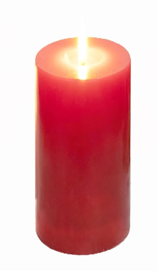 Red_Unscented_Paraffin_Wax_Round_Candle_|_(120_Hr)_(2.5x9_Inch)