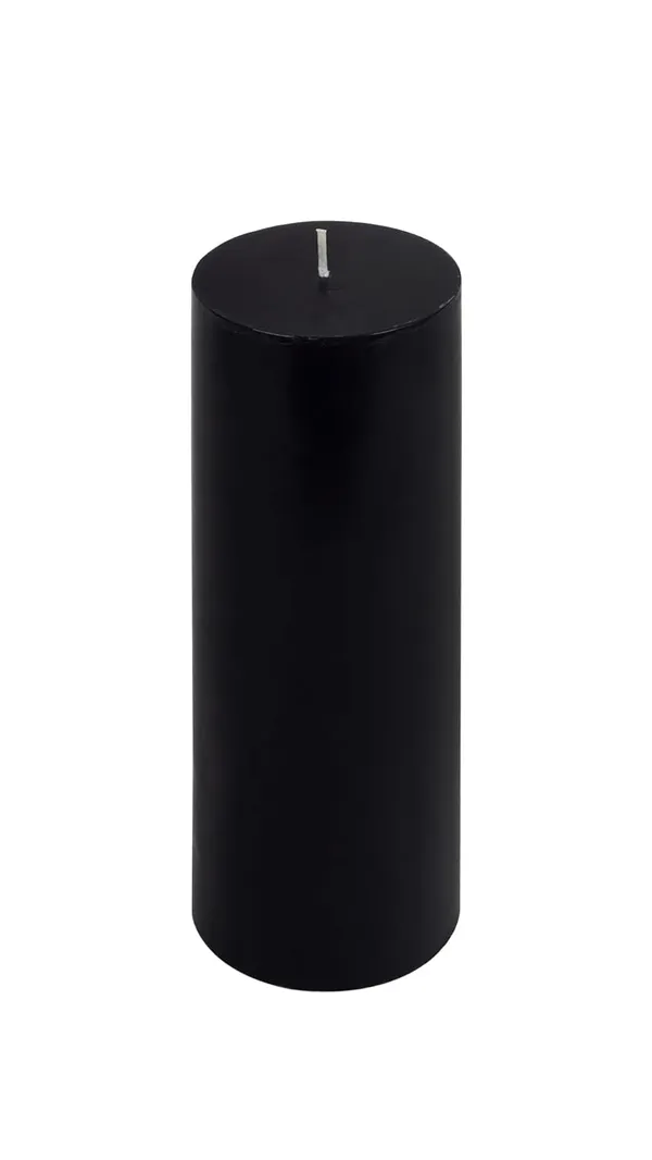 Black_Unscented_Paraffin_Wax_Round_Pillar_Candle_|_(215-225_Hr)_(3x12_Inch)