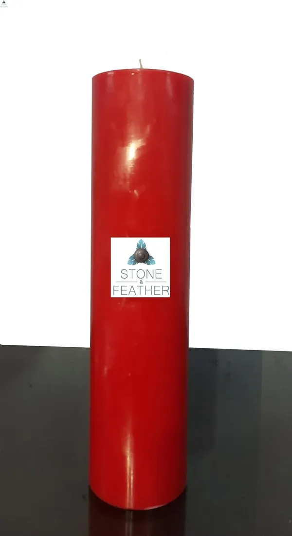 Red_Unscented_Paraffin_Wax_Cylindrical_Pillar_Candle_|_(215-225_Hr)_(3x12_Inch)