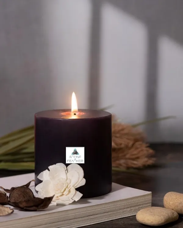 Black_Unscented_Paraffin_Wax_Round_Pillar_Candle_|_(50-55_Hr)