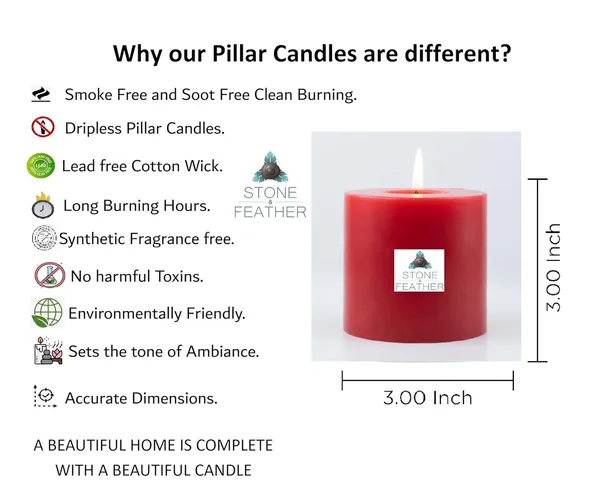 Red_Unscented_Paraffin_Wax_Round_Pillar_Candle_|_(50-55_Hr)