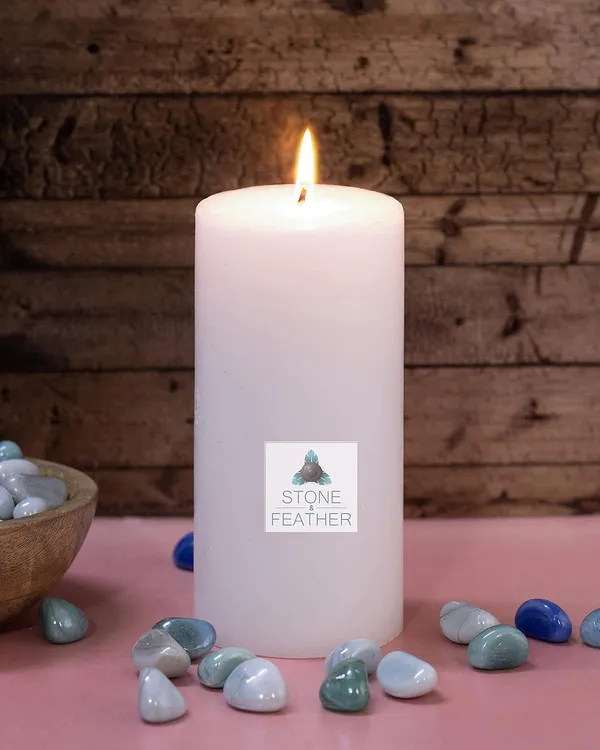 White_Unscented_Paraffin_Wax_Round_Pillar_Candle_|_(100-110_Hr)_(3x6_Inch)