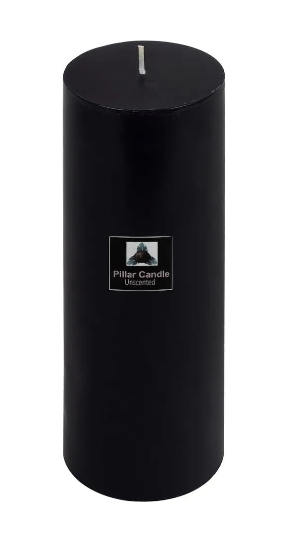 Black_Unscented_Paraffin_Wax_Round_Pillar_Candle_|_(150-165_Hr)