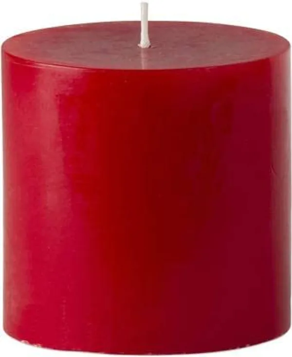 Red_Unscented_Paraffin_Wax_Cylindrical_Candle_|_(90_Hr)_(4x4_Inch)