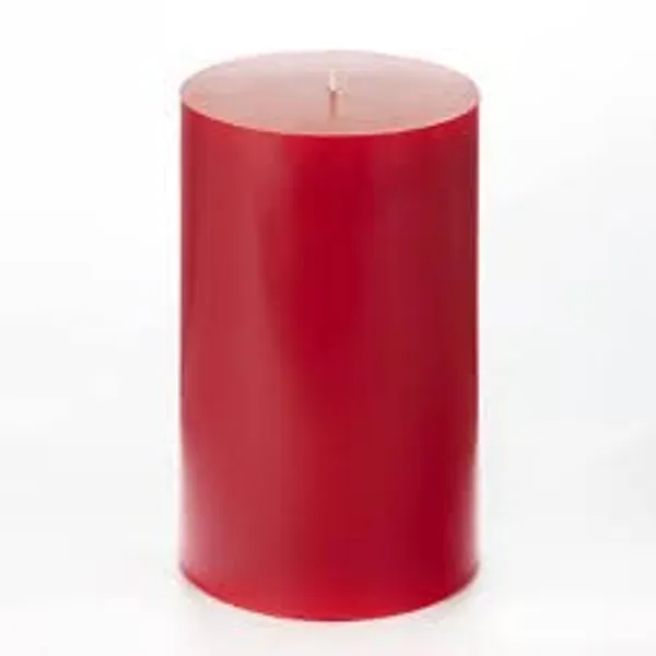Red_Unscented_Paraffin_Wax_Cylindrical_Candle_|_(140_Hr)_(4x6_Inch)