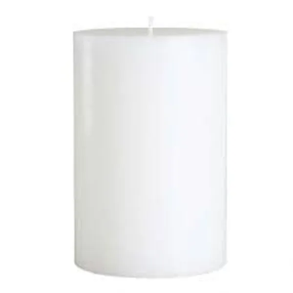 White_Unscented_Paraffin_Wax_Cylindrical_Candle_|_(140_Hr)_(4x6_Inch)