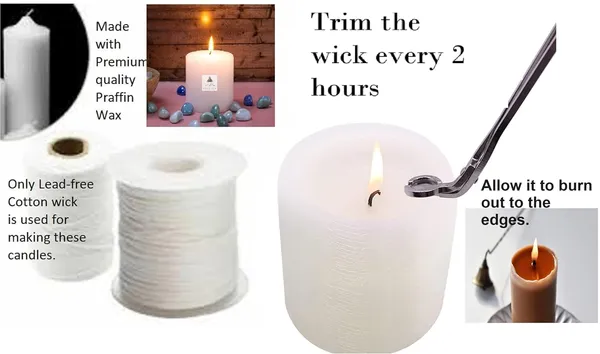 White_Unscented_Paraffin_Wax_Cylindrical_Candle_|_(140_Hr)_(4x6_Inch)