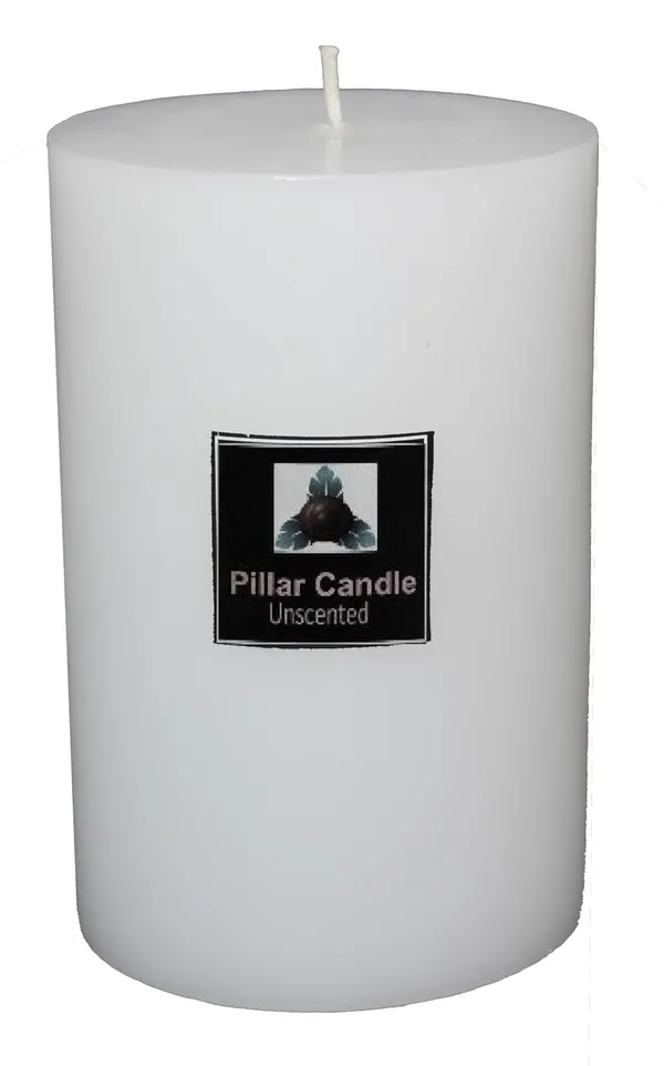 White_Unscented_Paraffin_Wax_Cylindrical_Candle_|_(140_Hr)_(4x6_Inch)
