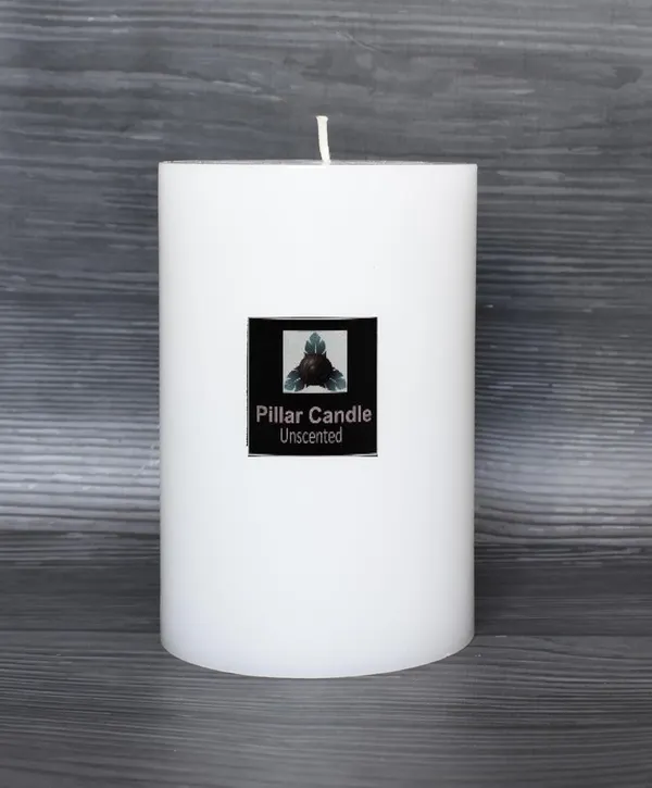 White_Unscented_Paraffin_Wax_Cylindrical_Candle_|_(140_Hr)_(4x6_Inch)