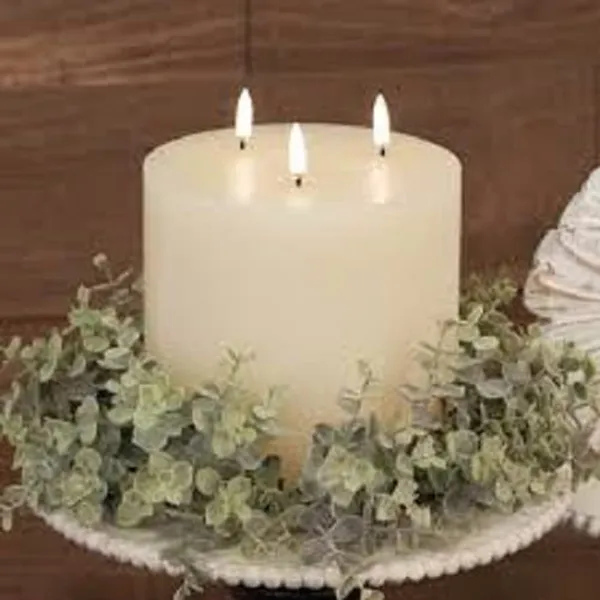 White_Unscented_Paraffin_Wax_Cylindrical_Pillar_Candle_|_(200_Hr)
