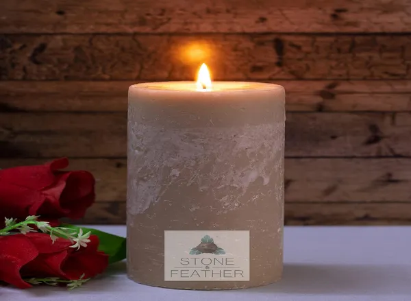 Balsam_&_Cedar_Scented_Paraffin_Wax_Round_Pillar_Candle_|_(3x4_Inch)