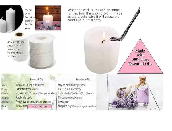 Lavender_Scented_Paraffin_Wax_Round_Pillar_Candle_|_(75_Hr)_(3x4_Inch)