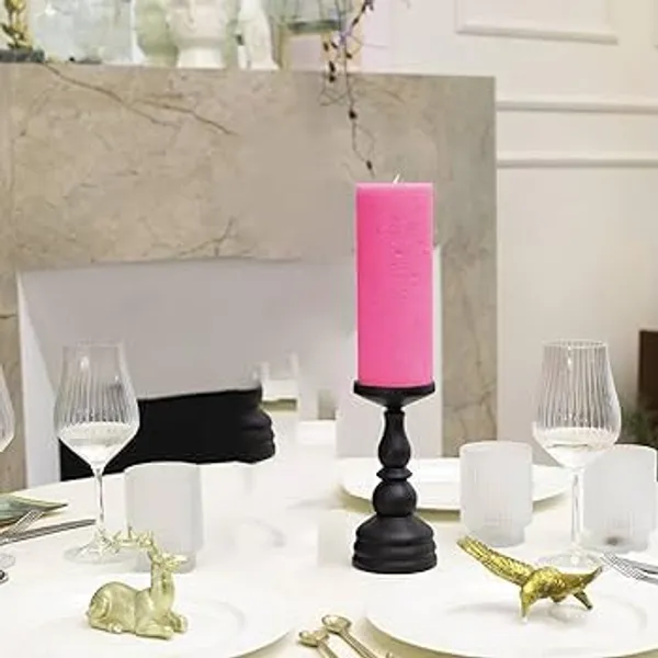 English_Rose_Scented_Paraffin_Wax_Round_Pillar_Candle_|_(3x6_Inch)