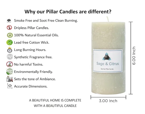 Sage_&_Citrus_Scented_Paraffin_Wax_Cylindrical_Pillar_Candle_|_(3x6_Inch)