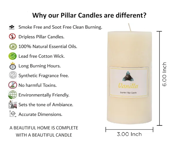 Vanilla_Scented_Paraffin_Wax_Round_Pillar_Candle_|_(100-110_Hr)_(3x6_Inch)